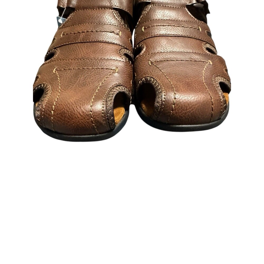 Nunn Bush Dual Comfort Men’s Fisherman Sandals Size 10 W(EEE) NWT Tan - Picture 2 of 15